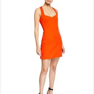 NWOT ELLIATT Mystic Sweetheart-Neck Sleeveless Cross-Back Mini Dress